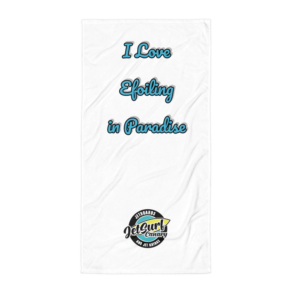 Toalla I Love Efoiling in Paradise Jet Surf Canary